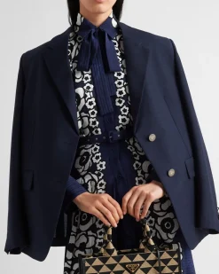 Mujer Prada CHAQUETAS Y ABRIGOS^Chaqueta De Botonadura Simple De Mohair Ligero