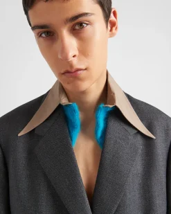 Hombre Prada CHAQUETAS Y ABRIGOS^Chaqueta De Botonadura Simple En Lana