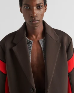 Hombre Prada CHAQUETAS Y ABRIGOS^Chaqueta De Botonadura Simple En Tejido Técnico