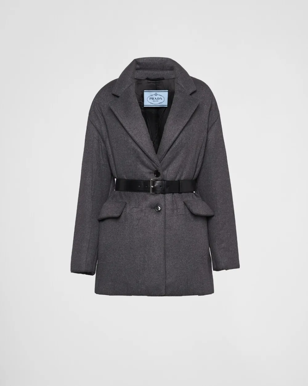 Mujer Prada CHAQUETAS Y ABRIGOS^Chaqueta De Cachemir Acolchada Con Cinturón