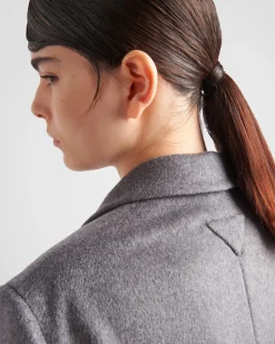 Mujer Prada CHAQUETAS Y ABRIGOS^Chaqueta De Cachemir De Botonadura Simple