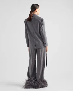 Mujer Prada CHAQUETAS Y ABRIGOS^Chaqueta De Cachemir De Botonadura Simple