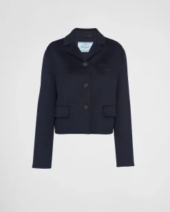 Mujer Prada CHAQUETAS Y ABRIGOS^Chaqueta De Cashgora De Botonadura Simple