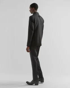 Hombre Prada CHAQUETAS Y ABRIGOS^Chaqueta De Cruzado Simple De Lana Mohair