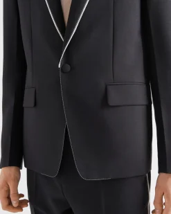 Hombre Prada CHAQUETAS Y ABRIGOS^Chaqueta De Cruzado Simple En Lana De Mohair