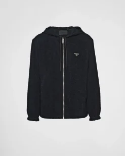 Hombre Prada CHAQUETAS Y ABRIGOS|ROPA DEPORTIVA Y SUDADERAS^Chaqueta De Felpa Con Capucha