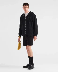 Hombre Prada CHAQUETAS Y ABRIGOS|ROPA DEPORTIVA Y SUDADERAS^Chaqueta De Felpa Con Capucha