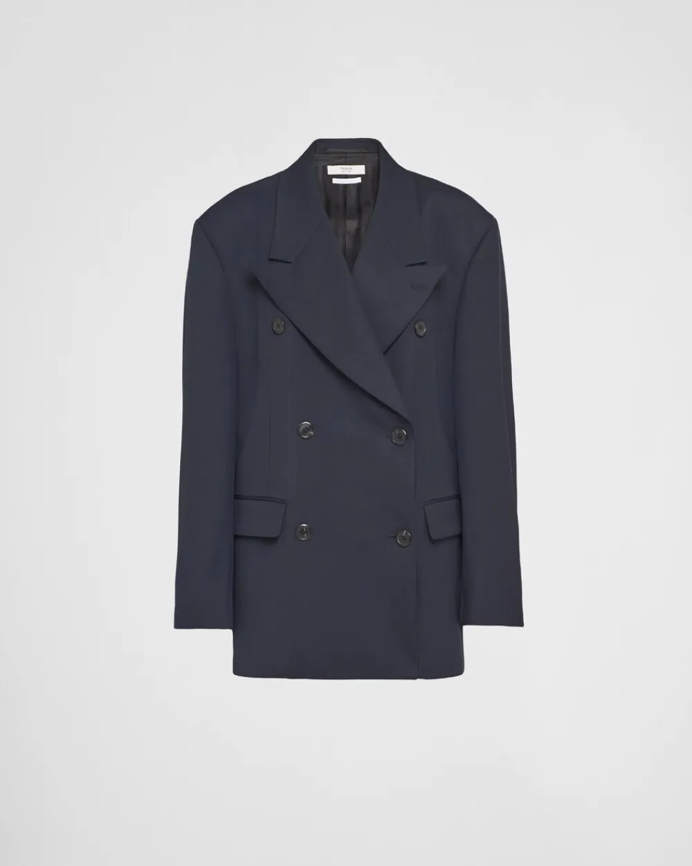 Mujer Prada CHAQUETAS Y ABRIGOS^Chaqueta De Gabardina De Botonadura Doble
