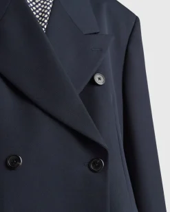 Mujer Prada CHAQUETAS Y ABRIGOS^Chaqueta De Gabardina De Botonadura Doble