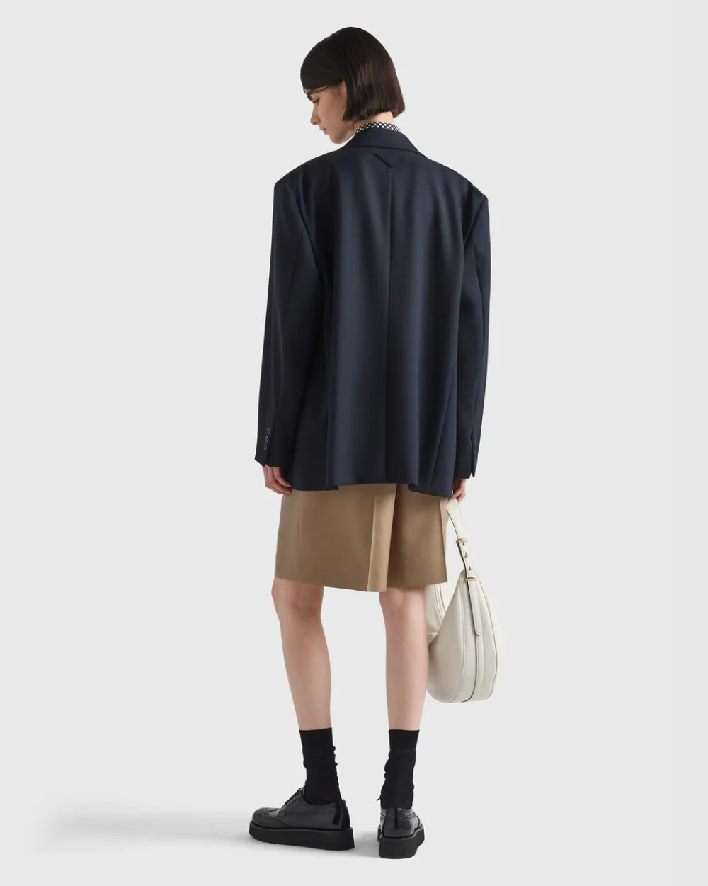 Mujer Prada CHAQUETAS Y ABRIGOS^Chaqueta De Gabardina De Botonadura Doble