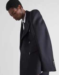 Hombre Prada CHAQUETAS Y ABRIGOS^Chaqueta De Lana De Botonadura Doble