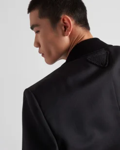 Hombre Prada CHAQUETAS Y ABRIGOS^Chaqueta De Lana De Botonadura Doble