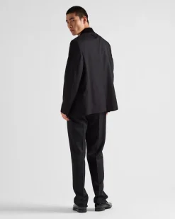 Hombre Prada CHAQUETAS Y ABRIGOS^Chaqueta De Lana De Botonadura Doble