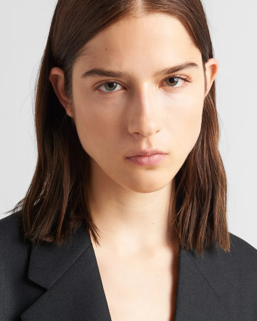 Mujer Prada CHAQUETAS Y ABRIGOS^Chaqueta De Lana De Botonadura Simple Con Detalle De Plumas