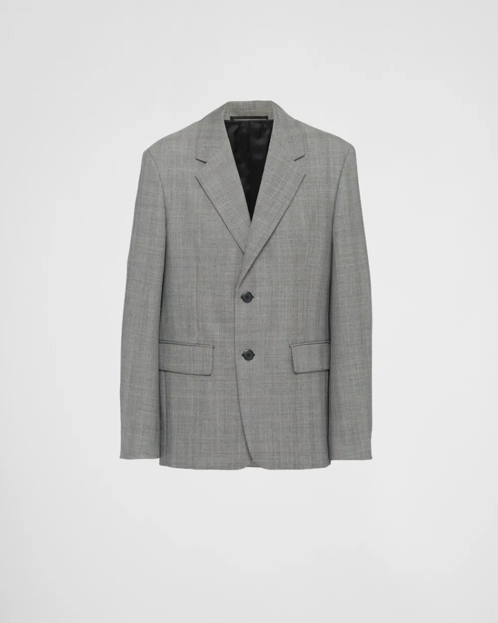 Hombre Prada CHAQUETAS Y ABRIGOS^Chaqueta De Lana De Cruzado Simple