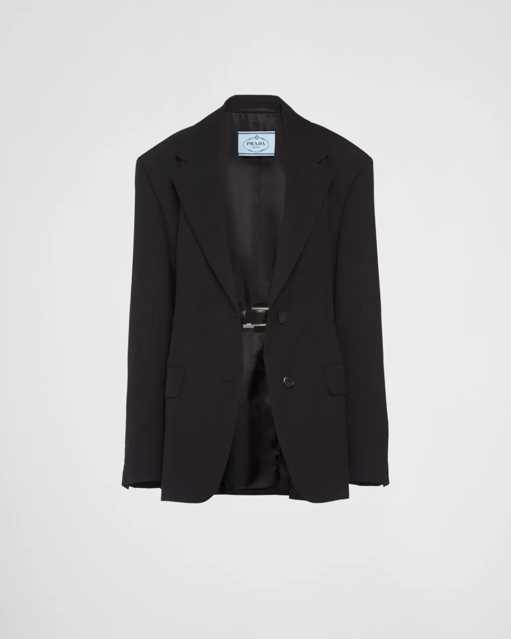 Mujer Prada CHAQUETAS Y ABRIGOS^Chaqueta De Lana De Cruzado Simple
