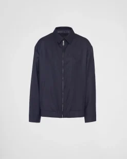 Hombre Prada CHAQUETAS Y ABRIGOS^Chaqueta De Lana Y Seda