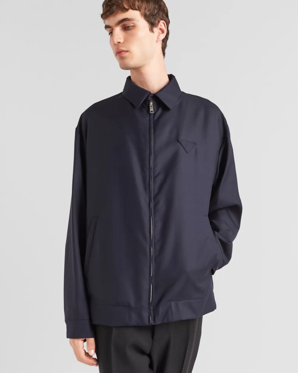 Hombre Prada CHAQUETAS Y ABRIGOS^Chaqueta De Lana Y Seda