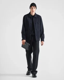 Hombre Prada CHAQUETAS Y ABRIGOS^Chaqueta De Mezcla De Lana