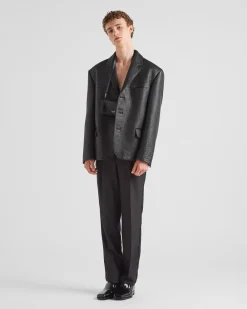 Hombre Prada ROPA DE PIEL^Chaqueta De Napa