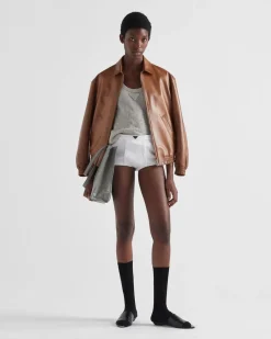 Mujer Prada ROPA DE PIEL^Chaqueta De Napa