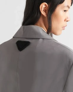 Mujer Prada CHAQUETAS Y ABRIGOS^Chaqueta De Panamá De Algodón De Botonadura Simple