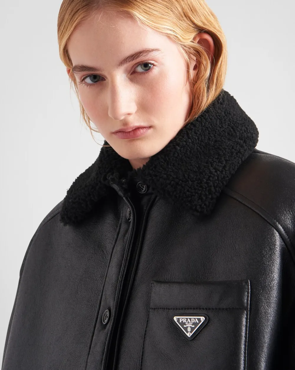 Mujer Prada ROPA DE PIEL^Chaqueta De Piel Vuelta