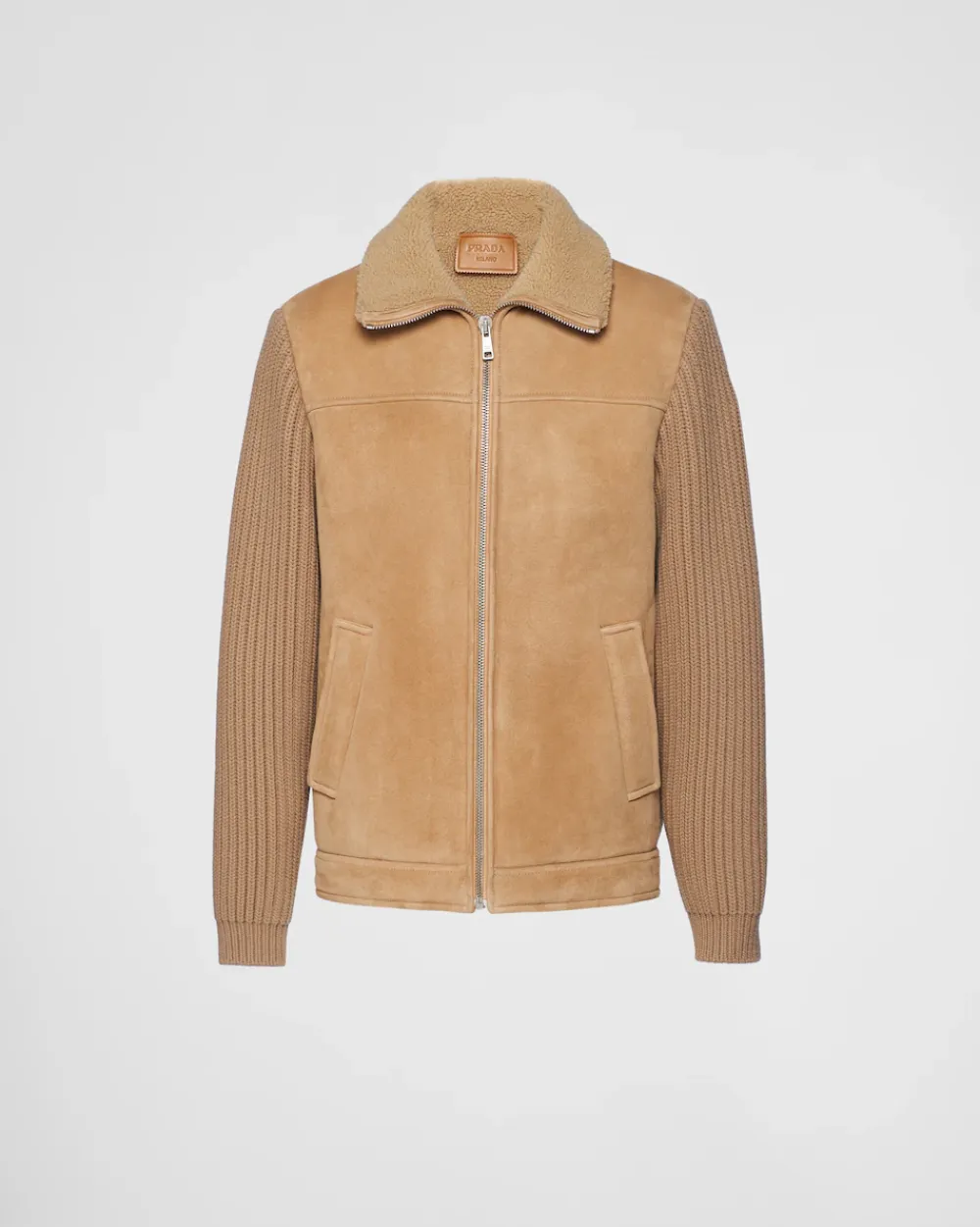 Hombre Prada ROPA DE PIEL^Chaqueta De Piel Vuelta Y Punto