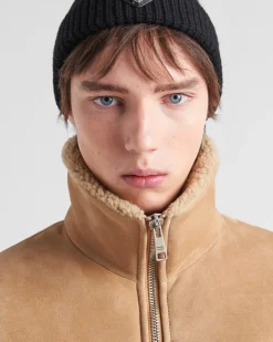 Hombre Prada ROPA DE PIEL^Chaqueta De Piel Vuelta Y Punto