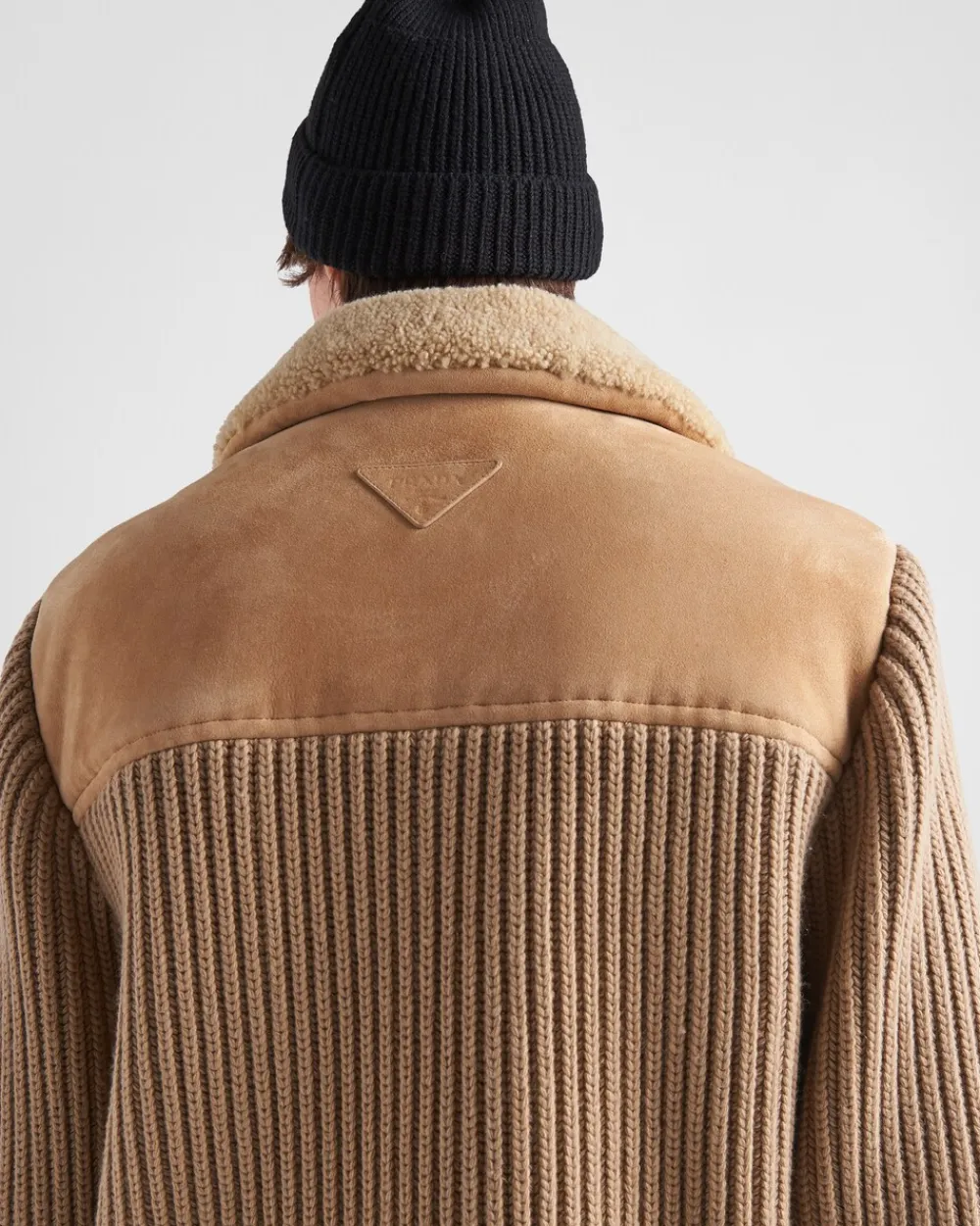 Hombre Prada ROPA DE PIEL^Chaqueta De Piel Vuelta Y Punto