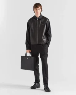Hombre Prada ROPA DE PIEL|CHAQUETAS Y ABRIGOS^Chaqueta De Piel Y Re-nylon