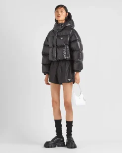 Mujer Prada ROPA DE ABRIGO^Chaqueta De Plumón Corta Convertible De Re-nylon