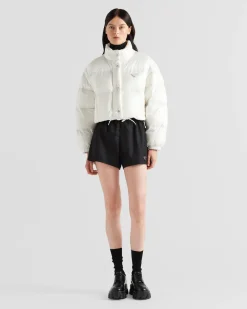 Mujer Prada ROPA DE ABRIGO^Chaqueta De Plumón Corta Convertible De Re-nylon