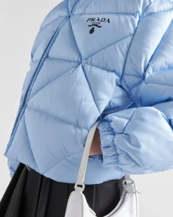 Mujer Prada ROPA DE ABRIGO^Chaqueta De Plumón Corta De Gabardina De Re-nylon