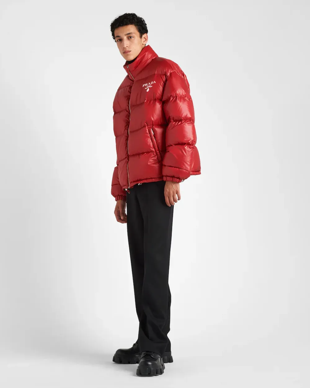 Hombre Prada ROPA DE ABRIGO^Chaqueta De Plumón Corta De Re-nylon