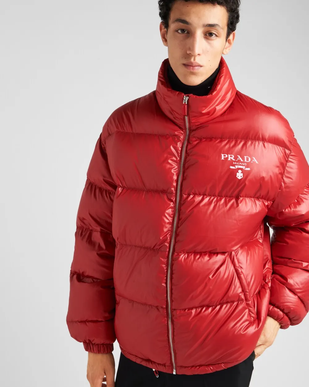 Hombre Prada ROPA DE ABRIGO^Chaqueta De Plumón Corta De Re-nylon