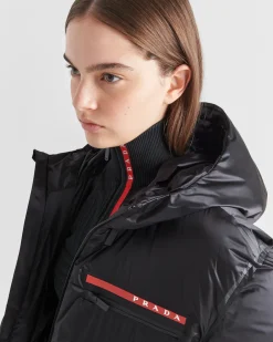 Mujer Prada ROPA^Chaqueta De Plumón Corta De Re-nylon Técnico