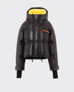 Mujer Prada ROPA^Chaqueta De Plumón Corta En Re-nylon Ligero