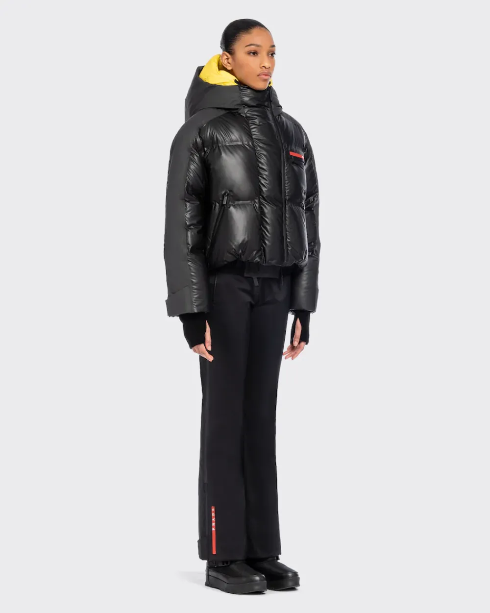 Mujer Prada ROPA^Chaqueta De Plumón Corta En Re-nylon Ligero