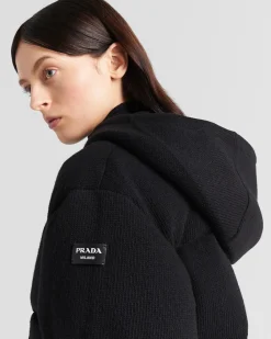 Mujer Prada ROPA DE ABRIGO^Chaqueta De Plumón En Cachemir Y Lana