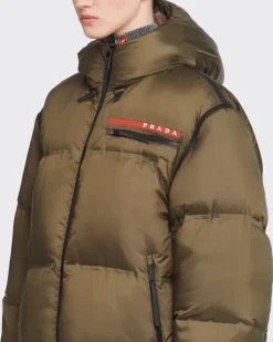 Mujer Prada ROPA^Chaqueta De Plumón Holgada De Re-nylon Técnico