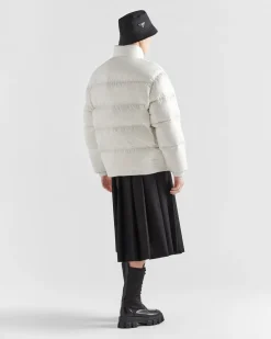 Mujer Prada ROPA DE ABRIGO^Chaqueta De Plumón Y Re-nylon Con Capucha