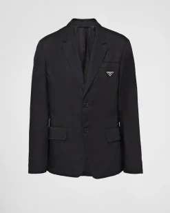 Prada COLECCIÓN MASCULINA^Chaqueta De Re-nylon Con Cruzado Simple