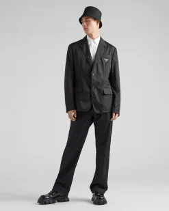 Prada COLECCIÓN MASCULINA^Chaqueta De Re-nylon Con Cruzado Simple