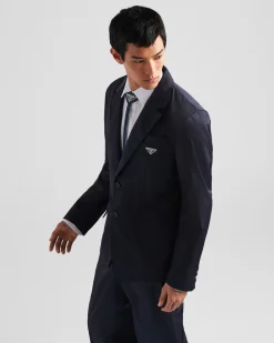 Hombre Prada COLECCIÓN MASCULINA|CHAQUETAS Y ABRIGOS^Chaqueta De Re-nylon Con Cruzado Simple