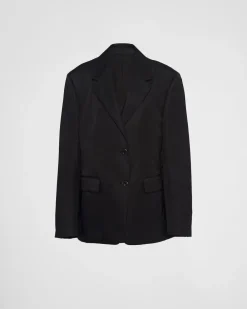 Mujer Prada COLECCIÓN FEMENINA|CHAQUETAS Y ABRIGOS^Chaqueta De Re-nylon De Botonadura Simple