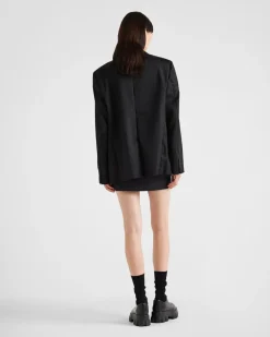 Mujer Prada COLECCIÓN FEMENINA|CHAQUETAS Y ABRIGOS^Chaqueta De Re-nylon De Botonadura Simple