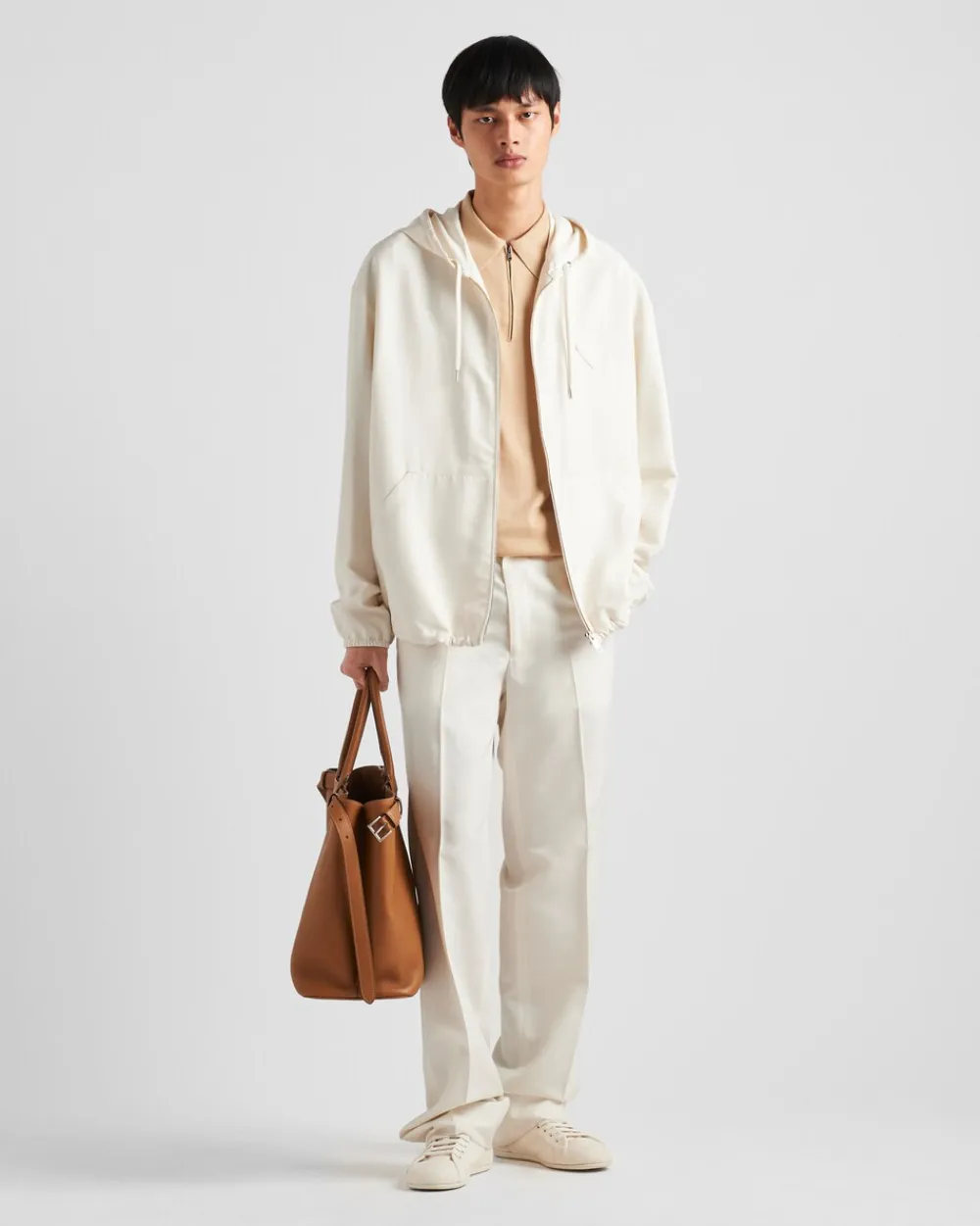 Hombre Prada ROPA DE ABRIGO^Chaqueta De Seda Con Capucha