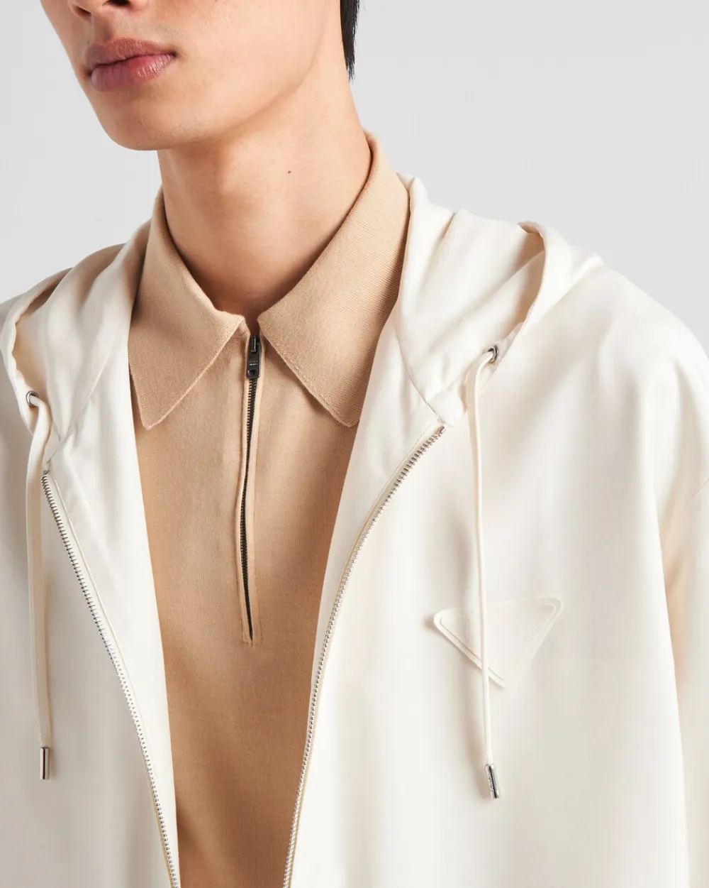 Hombre Prada ROPA DE ABRIGO^Chaqueta De Seda Con Capucha