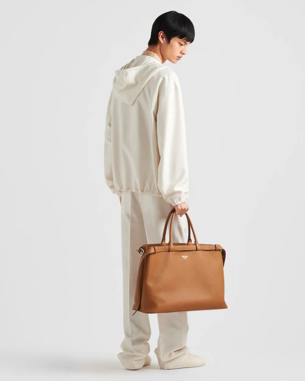 Hombre Prada ROPA DE ABRIGO^Chaqueta De Seda Con Capucha